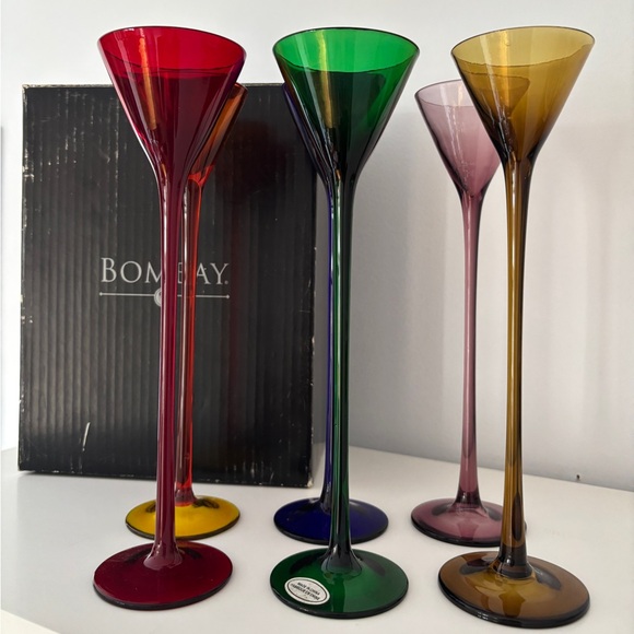 Bombay Vintage La Grande Cordial Set of 6 Glasses - Picture 2 of 5